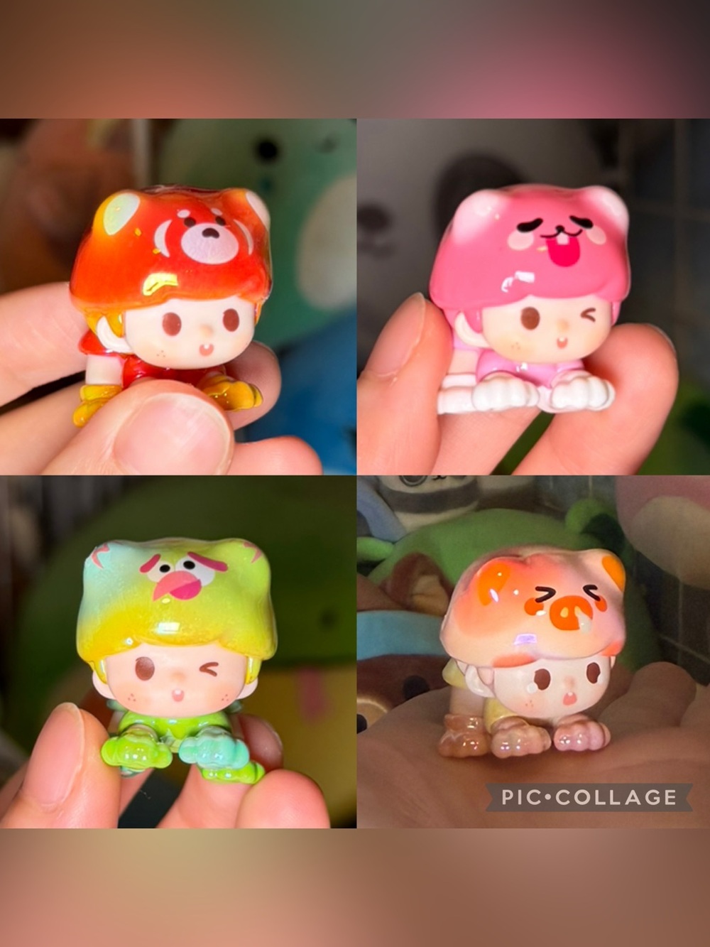 Yoyo Forest Animal Chess (Full Set of Four) 1.5” Collectible Vinyl Figures